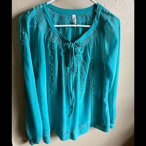 Teal Blouse by Roper